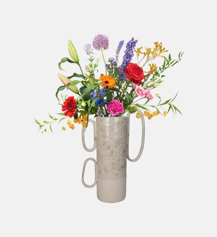 Fine Earthenware 3-handle Vase