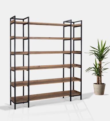 Brooks Wide Shelf Pine Bookcase