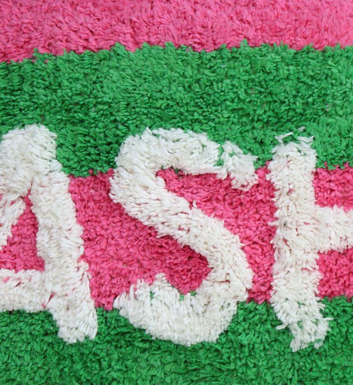 Kersten Fashion Inscribed Rectangular Cotton Throw Pillow, Packshot View