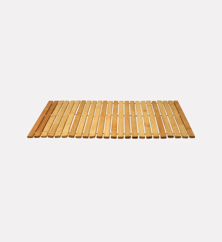 Home Deco and More Natural Bamboo Bathroom Mat, Packshot View