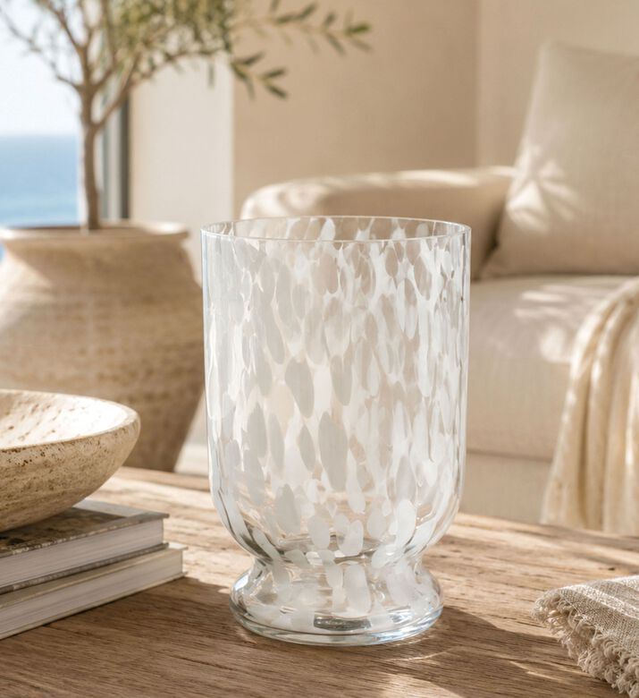 Home and Styling Glass Crystal-effect Candle Holder, Packshot View