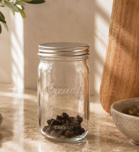 Home Deco and More Glass Storage Jars, Transparent, 23-cm, Packshot View