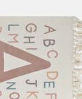 Alphabets Boho Style Tassels Rug