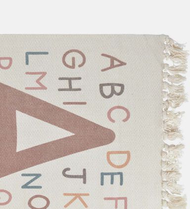 Alphabets Boho Style Tassels Rug
