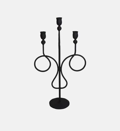 Iron Taper Candle Holder 3-stick
