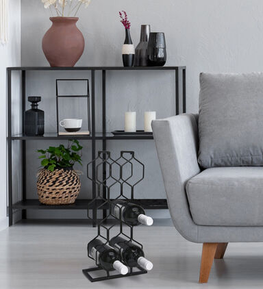 Metal 8-bottles Wine Rack