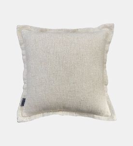 Home Deco and More Carpi Flange Two-tone Cushion, Off-white, Packshot View