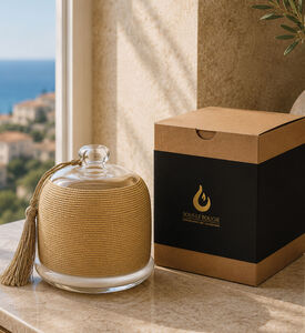 Nour Bougie Bling Bling Candle, Gold, 12-cm, Packshot View