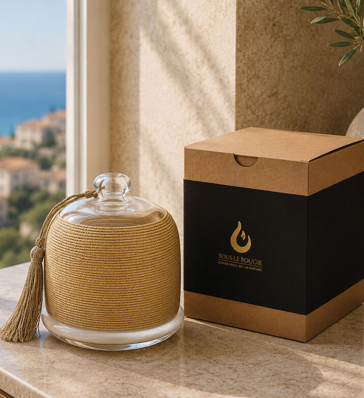 Nour Bougie Bling Bling Candle, Gold, 12-cm, Packshot View