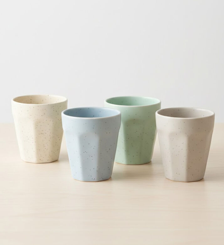 Excellent Houseware Porcelain 4-piece Mug Set, 250-ml, Packshot View