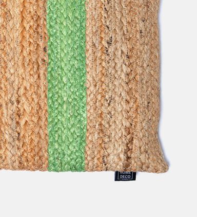 Walis Jute Fabric Square Filled And Vaccumed Cushion