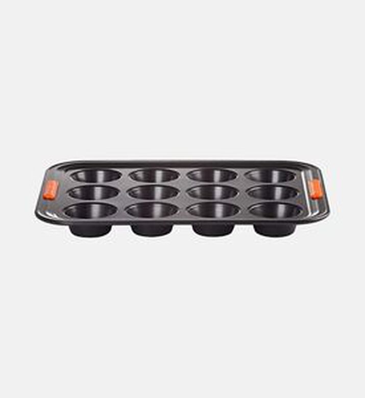 Le Creuset 12 Cup Bun Tray, Black, 34-cm, Packshot View