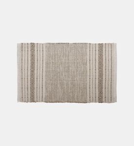 Excellent Houseware Woven Recycled Cotton Striped Rug, Packshot View