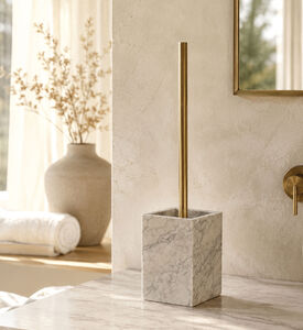 Home Deco and More Nina Marble Toilet Brush, Packshot View