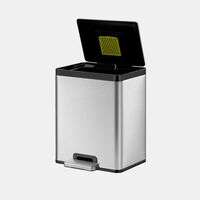 Lid Stainless Steel Trashcan With
