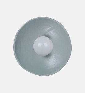 Home Deco and More Mitti Iron Terracotta Wall Lamp, Blue, 10x23x23-cm, Packshot View