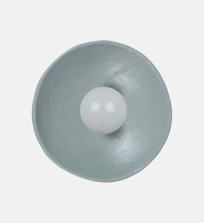 Home Deco and More Mitti Iron Terracotta Wall Lamp, Blue, 10x23x23-cm, Packshot View