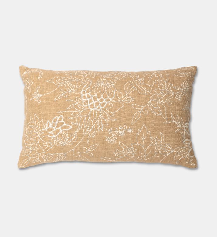 Home Deco and More Lodi Handloom Cotton Throw Filled And Vaccumed Cushion, Packshot View