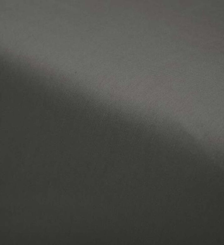 Home Deco and More Cotton Satin Bed Fitted Sheet, Dark-grey, 160x200-cm, Packshot View