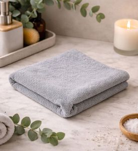Cannon Melange Viscose Bath Towel, Grey, 33x33-cm, Packshot View