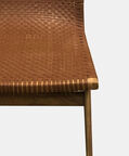 Gia Teak Leather Lounge Chair