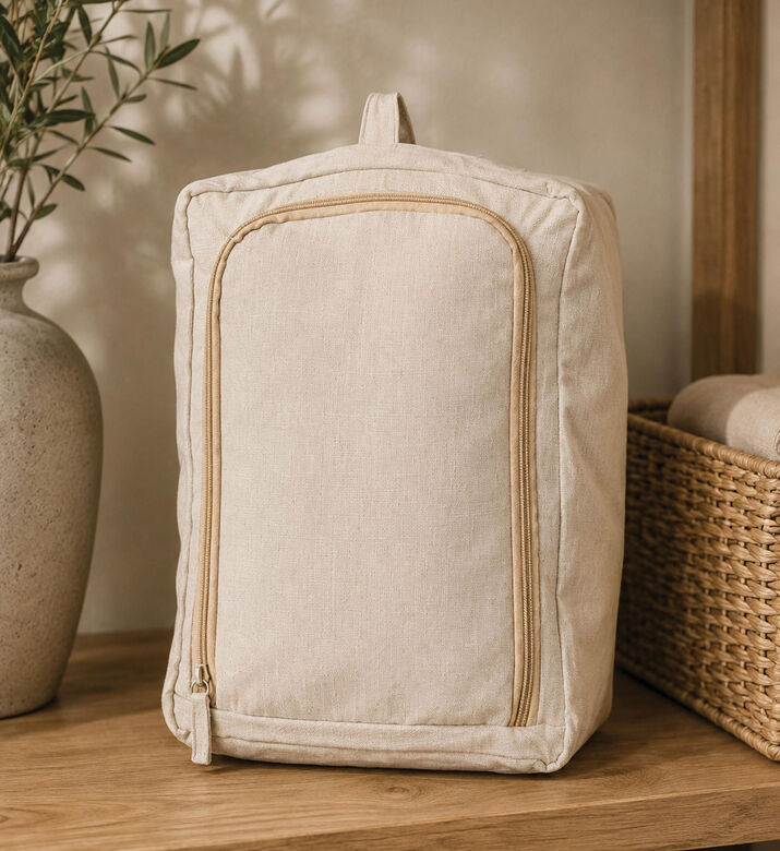 Home Deco and More Iron Fabric Storage Basket, Packshot View