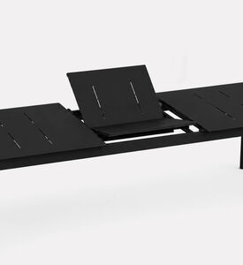 Home Deco and More Laser-cut Aluminum Extension Dining Table, Anthracite, Packshot View