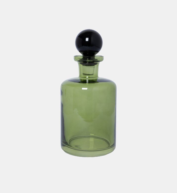 Baci Milano Dress The Table Whiskey Bottle, Green, Packshot View