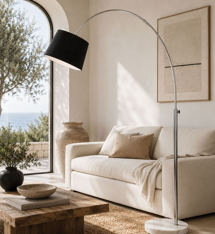 Home Deco and More Moon 2-pin Floor Lamp, Packshot View