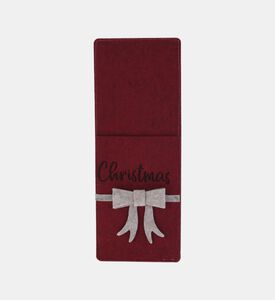 Home Deco and More Cutlery Bag Bow, Red, Packshot View
