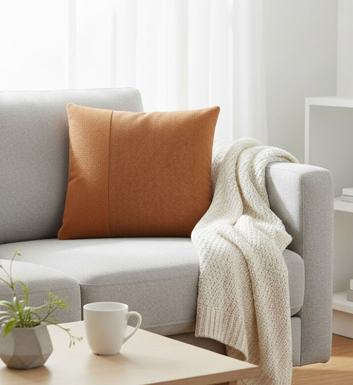 Home Deco and More Hollem Garment Dyed Cushion, Packshot View