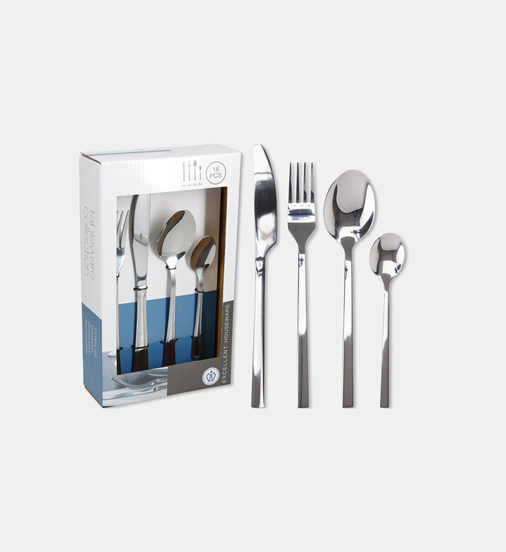 Home Deco and More Two-tone 16-piece Cutlery Set, Packshot View
