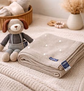 Cannon Cotton Knitted Blanket Toy Bundle, Packshot View