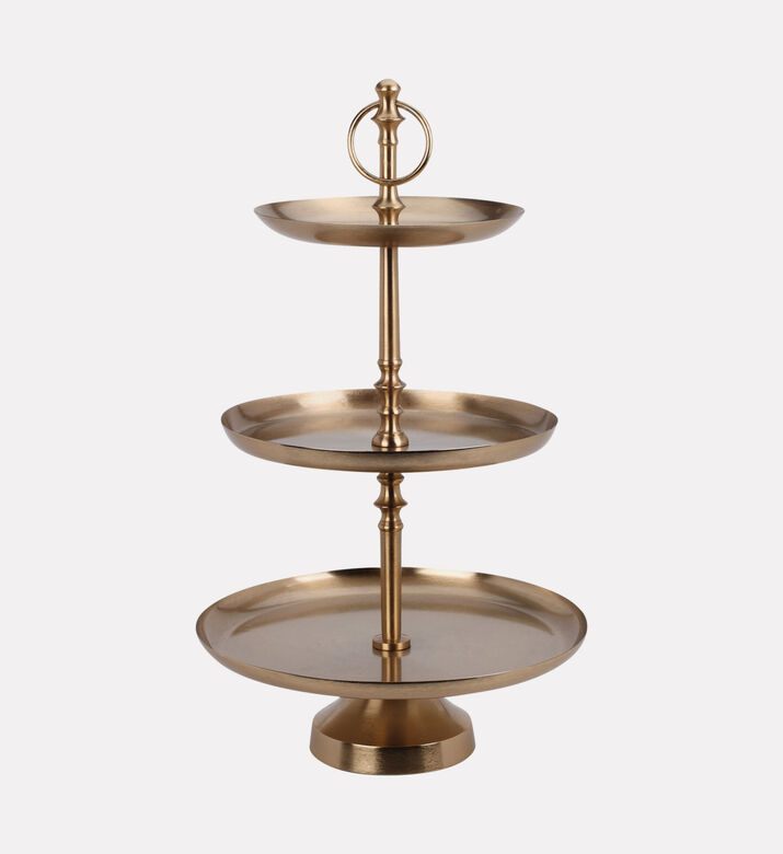 Home Deco and More Three-tier Metal Etagere Stand, Packshot View
