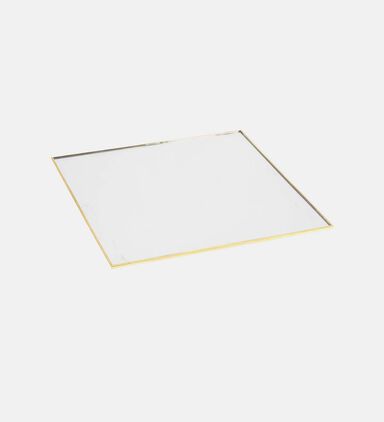 Metal Glass Square Mirror