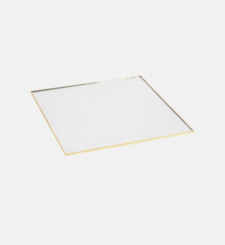 Metal Glass Square Mirror