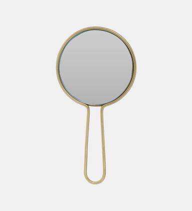 Glass Round Hand Mirror