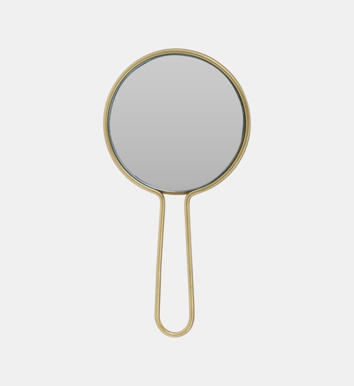 Glass Round Hand Mirror