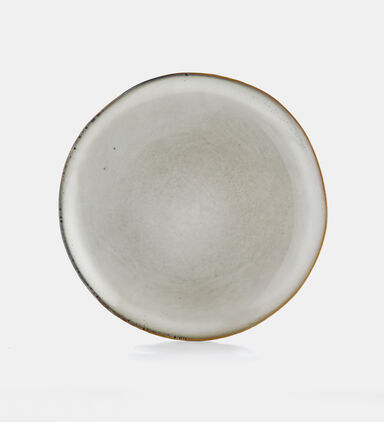 Ceramic Rimmed Dinner Plate