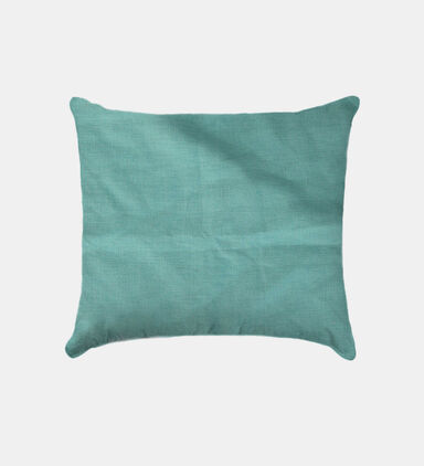 Linen Square Decorative Vacuumed Cushion 40x40 Cm