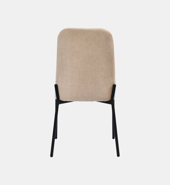 Home Deco and More Sky Plywood Steel Dining Chair, Beige, Packshot View