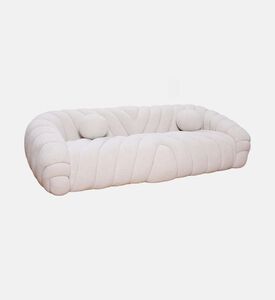 Home Deco and More Wave-patterned 3-seater Sofa, Packshot View