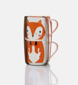 Porcelain Animal Mugs 2-piece Set