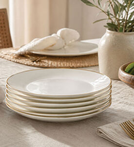 Home Deco and More Gold-rimmed Dessert Plates 6-piece Set - 21 Cm, Packshot View