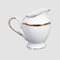 Silver-rimmed Porcelain Creamer