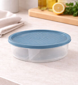 Excellent Houseware Plastic Food Storage, Blue, 2-l, Packshot View