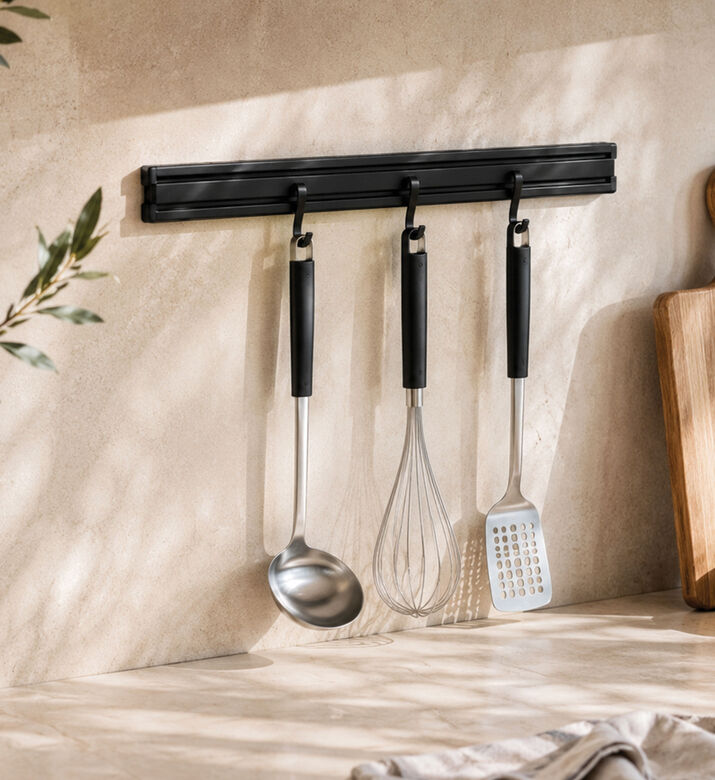 Magnetic Aluminum Utensil Bar