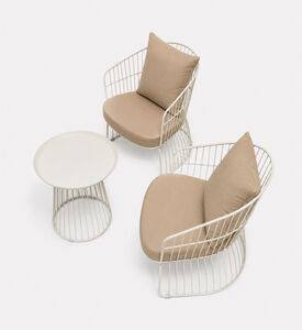 Home Deco and More Fresco White Patio Set, Packshot View