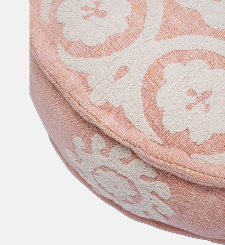 Hackney Handloom Chenille Thread Pouf 60x20 Cm