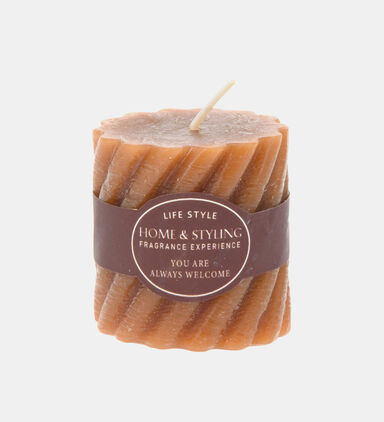 Rustic Pillar Twisted Candle